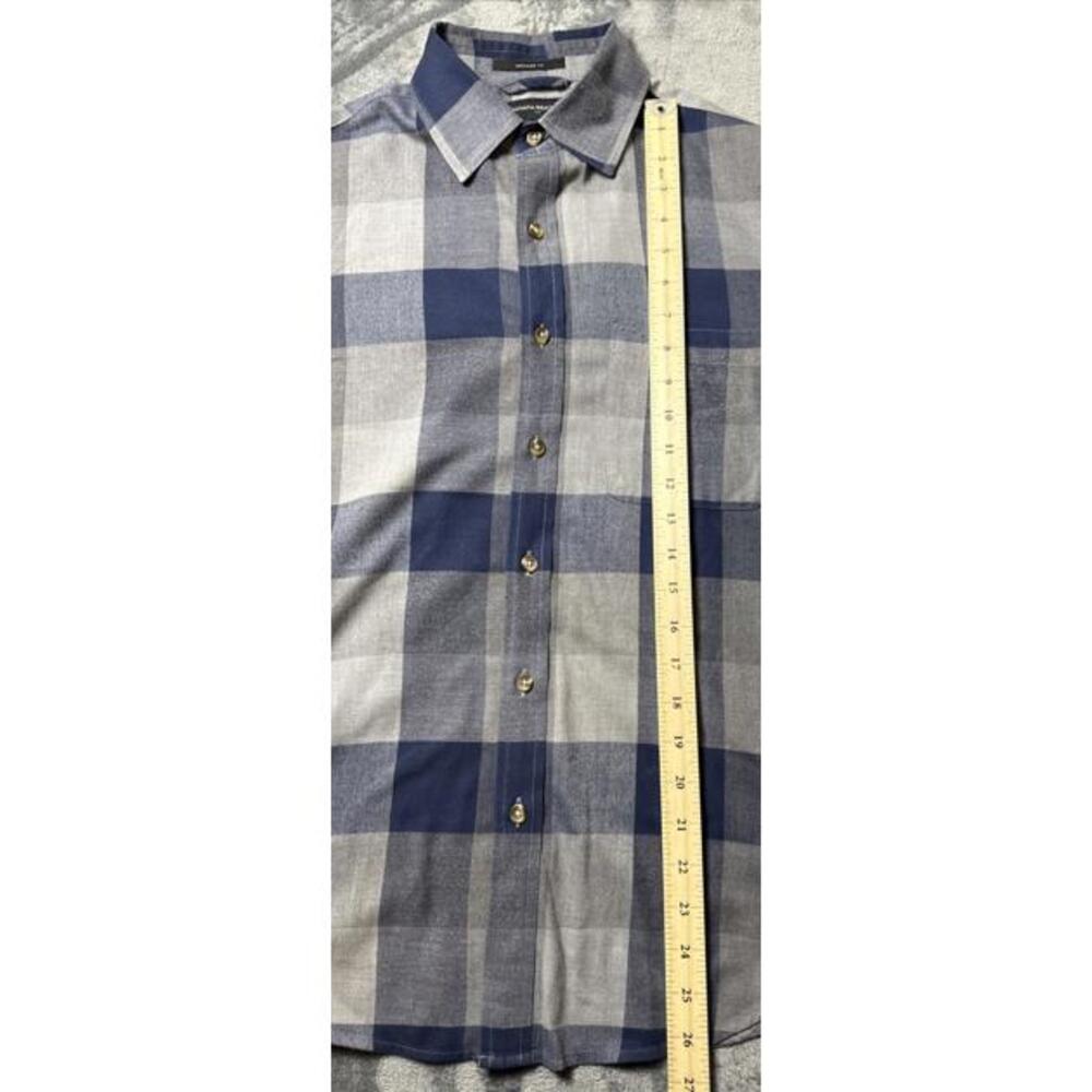 Banana Republic Men’s Flannel Untuck Fit Button Up Shirt Plaid Small Super Soft - Picture 5 of 6